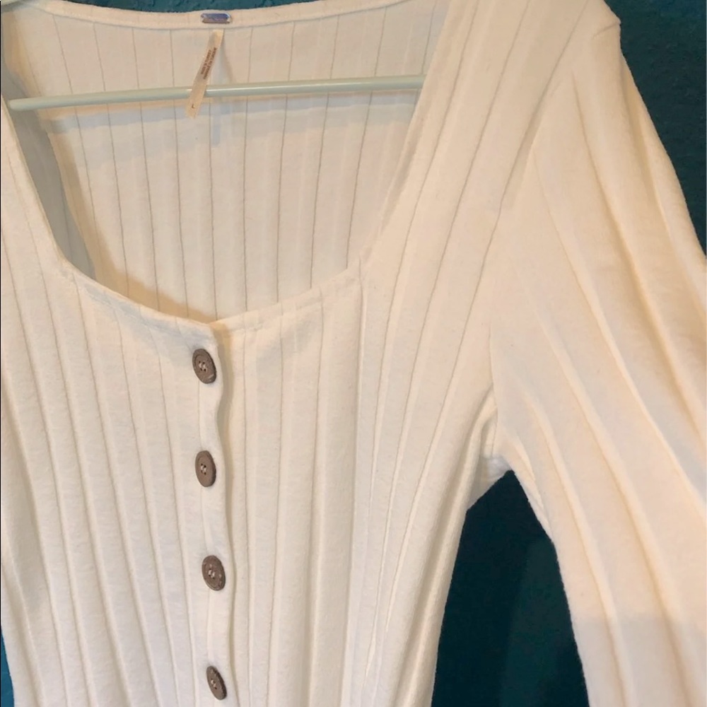 Free People white button up blouse